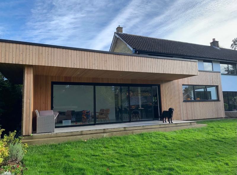 Timber-clad rear extension in Wadhurst